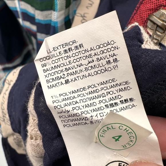 Desigual Boho Plaid Patchwork Cottage Dress 44 Medium - Picture 5 of 6